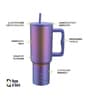 Aurora Prism 1200ml Stainless Steel Double Insulated Leak Proof Coffee Tumbler with Lid & Straw
