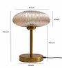 Aurora Ribbed Glass Table Lamp
