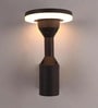 Aurora Sand Black LED Wall Sconce 12W Warm White Outdoor