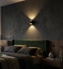 Aurora Sand Black LED Wall Sconce 2x3W Warm White Modern