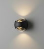 Aurora Sand Black LED Wall Sconce 2x3W Warm White Modern
