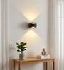 Aurora Sand Black LED Wall Sconce 2x3W Warm White Modern