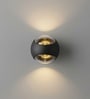 Aurora Sand Black LED Wall Sconce 2x3W Warm White Modern