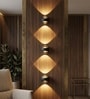 Aurora Sand Black LED Wall Sconce 2x3W Warm White Modern