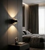 Aurora Sand Black LED Wall Sconce 2x3W Warm White Modern
