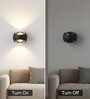 Aurora Sand Black LED Wall Sconce 2x3W Warm White Modern