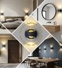 Aurora Sand Black LED Wall Sconce 2x3W Warm White Modern