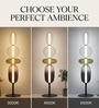 Aurora Sculpt 3FT Tri-Colour LED Floor Lamp Metal & Glass