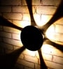 Aurora Sunburst Sand Black LED Wall Sconce 3000K