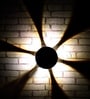 Aurora Sunburst Sand Black LED Wall Sconce 3000K