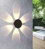 Aurora Sunburst Sand Black LED Wall Sconce 3000K