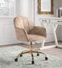 Aurora Velvet Guest Chair In Brown Colour