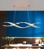 Aurora Wave Gold 3C LED Pendant Chandelier for Dining Room