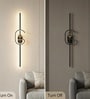 Aurora Zenith LED Wall Sconce, Metal Profile, Black Gold Finish
