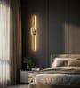 Aurora Zenith LED Wall Sconce, Metal Profile, Black Gold Finish