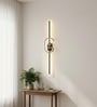 Aurora Zenith LED Wall Sconce, Metal Profile, Black Gold Finish