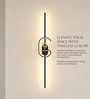 Aurora Zenith LED Wall Sconce, Metal Profile, Black Gold Finish