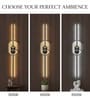 Aurora Zenith LED Wall Sconce, Metal Profile, Black Gold Finish