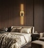 Aurora Zenith LED Wall Sconce, Metal Profile, Black Gold Finish