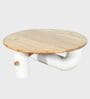 Aurum Centre Table In Natural Bleach Finish