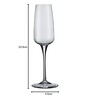 Set of 6 Aurum Flute Stemware Glasses 23 Cl