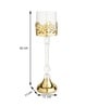 Aurum Gold Crest Pillar Candle Holder Big