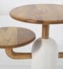 Aurum Side Table In White Finish