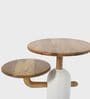 Aurum Side Table In White Finish