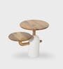 Aurum Side Table In White Finish