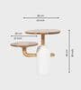 Aurum Side Table In White Finish