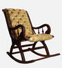 Aurum Teak Wood Rocking Chair In Brown Finish