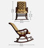 Aurum Teak Wood Rocking Chair In Brown Finish
