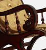 Aurum Teak Wood Rocking Chair In Brown Finish