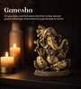 Golden Auspicious Ganesh Ji Brass Idol