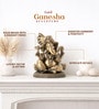 Golden Auspicious Ganesh Ji Brass Idol