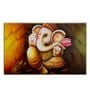 Auspicious Ganesha Multicolour Canvas Art Print