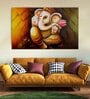 Auspicious Ganesha Multicolour Canvas Art Print