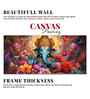 Auspicious Ganpati Floral Premium Canvas Wall Painting