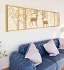 Auspicious Golden Dear Canvas Art Print