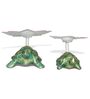 Auspicious Tortoise Gold Aluminium (Set of 2) Tealight Candle Holder