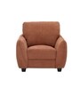 Austin American Fabric 1 Seater Sofa In Rust Orange Color