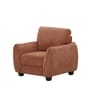 Austin American Fabric 1 Seater Sofa In Rust Orange Color
