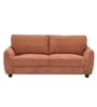 Austin American Fabric 3 Seater Sofa In Rust Orange Color