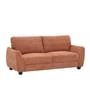 Austin American Fabric 3 Seater Sofa In Rust Orange Color