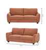 Austin American Fabric 3 Seater Sofa In Rust Orange Color