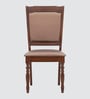 Austin Solid Wood 6 Seater Dining Table Set In Brown Finish