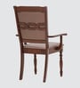 Austin Solid Wood 6 Seater Dining Table Set In Brown Finish