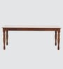 Austin Solid Wood 6 Seater Dining Table Set In Brown Finish