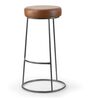 Austin Metal Bar Stool In Brown Colour