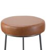 Austin Metal Bar Stool In Brown Colour